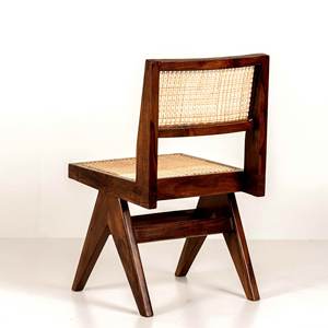 Traditional Handmade Solid Wood <b>Dining</b> <b>Chair</b> with Rustic Textured Finish for Home Kitchens <b>Dining</b> Areas and Hospitality Interior - Product Image 3