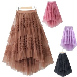 <span class=keywords><strong>Jupe</strong></span> longue en tulle pour <span class=keywords><strong>femme</strong></span> Y402013, à volants, multicouche, en maille, coupe trapèze, style <span class=keywords><strong>tutu</strong></span>, pour bal de promo ou <span class=keywords><strong>mariage</strong></span> - Product Image 1