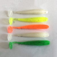 Leurre souple Bellance Factory OEM/ODM, queue en T, 105 mm, 5,7 g, en PVC, leurres artificiels pour la pêche