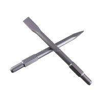 Ciseau de démolition hexagonal PH65A de 30 mm avec pointe en carbure pour travaux de maçonnerie et élimination de l'argile