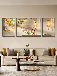 <span class=keywords><strong>Arte</strong></span> Murale a Trittico di Lusso Moderno e Minimalista Set di 3 Quadri Incorniciati | Decorazione Elegante per Sfondo Divano in Soggiorno | Elemento d'Arredo di Alta Gamma per la Casa - Product Image 2