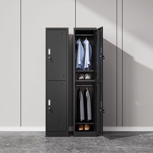 Casier de rangement métallique iyanen En'en avec serrure, armoire en acier pour bureau, salle de sport, employés - Product Image 3
