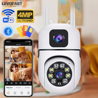 Caméra Wifi V380 à double écran 4MP, best-seller, détection humaine par IA, caméra de sécurité infrarouge, surveillance de bébé