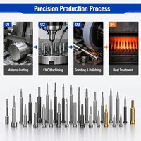 OEM/ODM MILITE JC-Precision Series Cetakan Presisi Tinggi dengan Toleransi 0.005mm Kekerasan HRC58-62 untuk Komponen Cetakan Tekan