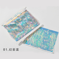 Papier d'emballage décoratif style Chanel avec pompon méduse holographique fluide pour sacs et fleurs