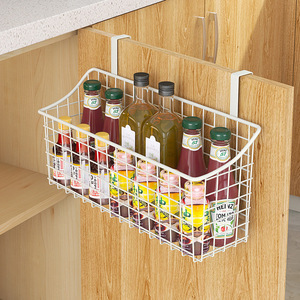 Hanging Storage Basket For Desk Office Organizer Rectangle Hook Type Single Layer Iron Wire Rack Bedroom Dormitory Use - Product Image 4