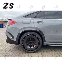 ZS adecuado para Mercedes Benz GLE450 GLE53 GLE63 Coupe SUV actualización BS estilo cuerpo Kit fibra de carbono frente labio parrilla Spoilers Hood