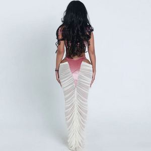 Sexy Cut-out See-Through Mesh Patchwork Vest Casual <strong>Pantsuit</strong> Set - Product Image 5
