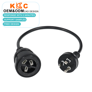 Australia Power Cord, 15A 250V Heavy Duty Rubber <b>Socket</b>, Outdoor Industrial <b>Extension</b> Lead, SAA Approved Factory Wholesale - Product Image 1
