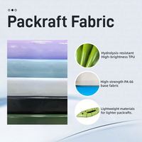 Tissu Oxford en nylon 100% haute ténacité 210D laminé TPU pour radeau gonflable, résistant à l'abrasion et à l'hydrolyse