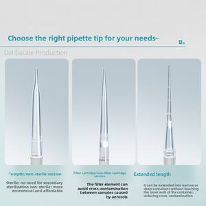Puntas de Pipeta Desechables y Estériles de 1-2000ul <span class=keywords><strong>en</strong></span> Bolsa, Libres de Enzimas, con Filtro, para Laboratorio - Product Image 4