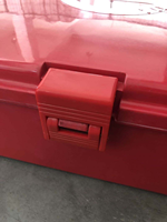 Armoire murale personnalisable en PRV rouge étanche pour équipement de sécurité et enrouleur de tuyau d'incendie à usage commercial, facile à utiliser