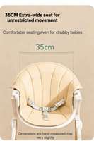Hot Sale Portable Baby High Chair Kitchen Babies Kids Easy-Cleaning High-Feeding Design Adjustable Baby Bouncer Wood