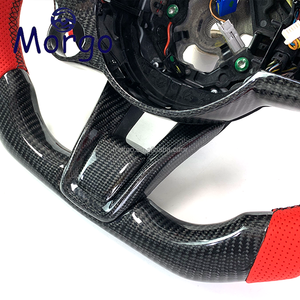 Accessori Interni per <span class=keywords><strong>Alfa</strong></span> <span class=keywords><strong>Romeo</strong></span> Stelvio Ti 2019+ Giulia, Volante in Fibra di Carbonio Personalizzato con LED RPM - Product Image 3