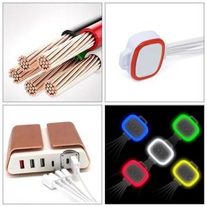 Cable de Carga LED 4 en 1, Cable de Datos USB Portátil con Llavero, Carga Rápida, con Logotipo - Product Image 5