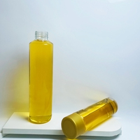 Haute qualité clair 350Ml 500Ml verre rond jus lait café bouteille à boire bouteille de boisson en verre réutilisable avec couvercles à vis