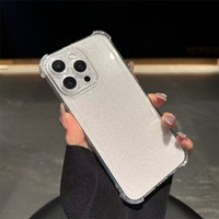 Étuis de téléphone portable en Silicone Transparent de luxe à paillettes pour iPhone 16 Pro Max 13 12 11 14 15 Plus 16E Housse en TPU antichoc