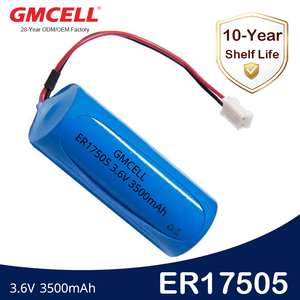 แบตเตอรี่แบบกำหนดเอง ER17505 พร้อมขั้วต่อสายไฟ แบตเตอรี่ 3.6V 3.5Ah สำหรับมิเตอร์น้ำอัจฉริยะ NB-IOT, มิเตอร์แก๊ส - Product Image 1