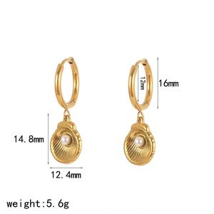 Ensemble de boucles d'oreilles, collier et bracelet unisexe en acier inoxydable 13 mm en forme de trèfle à quatre feuilles - Product Image 4