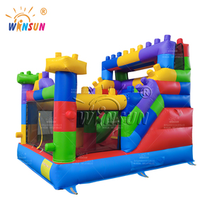 Winsun Bán hàng nóng sân chơi vui vẻ bên khối trượt bơm hơi thương mại Nhà bị trả lại kết hợp - Product Image 3