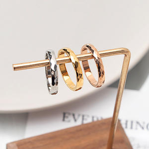 Anillos Acero Inoxidable Por Mayor Mode Sieraden Diamanten Ringen Vrouwen Band Roségoud Roestvrijstalen Ring - Product Image 2