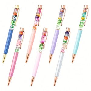 Venta Directa de Fábrica, Serie de Flores Inmortales, Bolígrafo Publicitario de Metal Hecho a Mano para Promoción - Product Image 1