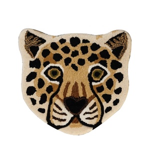 Tapis tibétain 3d imprimé animaux, accessoire de salon, rose moderne en forme de tigre - Product Image 3