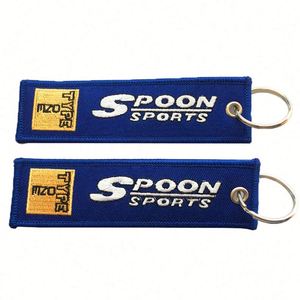 No Moq Wholesale High Quality <b>Custom</b> logo Embroidered Fabric <b>Keychain</b> - Product Image 4