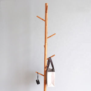 Piso árbol soporte de bambú ropa de pie Perchero de pie libre - Product Image 6