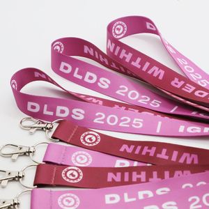 Custom Printed Lanyards Leadership Event Accessory Heat Transfer Lobster Clasp Conference Promotional Gift Lanyard - Product Image 4