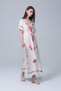 Abito da donna Sexy Boho floreale Sexy da spiaggia con ricami in stile <span class=keywords><strong>gotico</strong></span> - Product Image 4