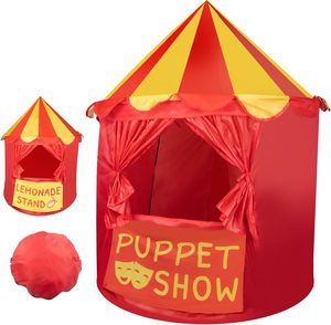 Nuova Tenda da Gioco Personalizzata per Bambini, Grande, Gialla e <span class=keywords><strong>Rossa</strong></span>, a Tema Principessa, per Ragazzi e Ragazze - Product Image 1