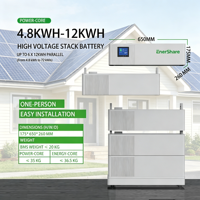 Batterie au lithium empilable Enershare 20 kWh, 30 kWh, 50 kWh, cellules Lifepo4, stockage d'énergie commercial