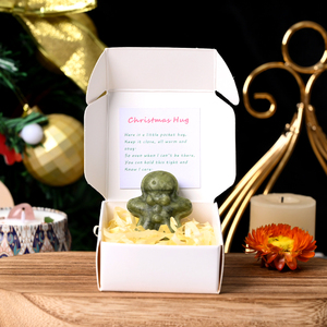 Customized Natural Crystal Mini Carving DIY Gemstone Christmas Carvings with Gift <b>Box</b> for Children Gift - Product Image 4
