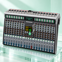 Console de mixage audio numérique professionnelle 16 canaux avec 99 effets DSP pour DJ, performances live, enregistrement sonore en studio