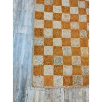 Premium Qualität natürliche Jute RugCheckered Natur wolle & Jute Elfenbein hand gewebte Boho Teppich, marok kanis chen böhmischen Teppich