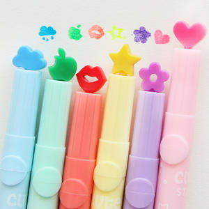 12 रंग रचनात्मक पत्रकारिता पेन बच्चों के लिए फूल के आकार के स्टैम्प मार्कर पेन आकार के स्टैम्प मार्कर पेन आकार देता है - Product Image 4