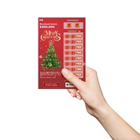 Jeu de loterie à gros prix avec billets à gratter personnalisés, conception sur mesure, impression sur écran, carton/carton duplex