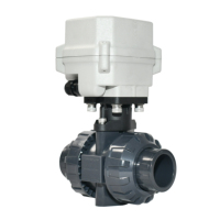 Petite Mini vanne électrique UPVC CR202 110V 220V 230V N/O Normalement OUVERT 2 voies Gaz Air Motorisé Vanne à ouverture rapide de deux secondes