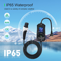 Chargeur de voiture électrique portable Tesla Plug 7 kW en gros d'usine, courant réglable 10A 13A 16A 32A, utilisation domestique EVSE