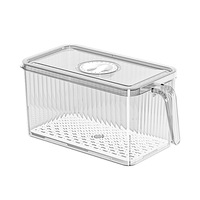 Boîtes de rangement transparentes pour aliments pour animaux de compagnie Choice Fun, empilables, organisateurs de réfrigérateur, ensemble d'organisateurs de réfrigérateur avec poignée