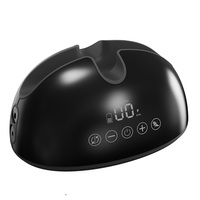 Polisseuse à ongles électrique rechargeable portable 35000 tr/min-Outil de pédicure manucure acrylique professionnel 6 têtes Sculpture multi-usage