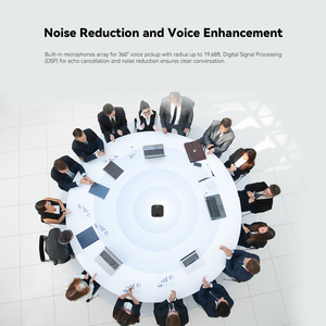 पोर्टेबल वायरलेस कॉन्फ्रेंस ऑडियो सिस्टम लंबे समय तक चलने वाले शोर में कमी माइक्रोफोन और स्पीकरफोन - Product Image 6