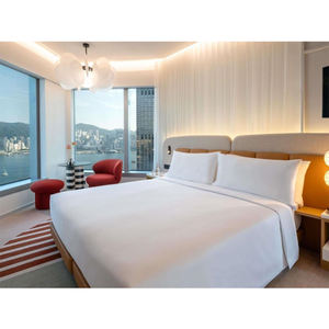 Juego de Dormitorio de Madera Maciza Resistente, Fabricado con Pintura Ecológica de Bajo VOC, Ideal para Apartamentos y Villas - Product Image 1