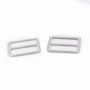 Hebilla deslizante de aleación de zinc con anillo en D para bolsos, accesorio de hardware para correas ajustables y resistentes al desgaste, hebillas de doble posición - Product Image 1