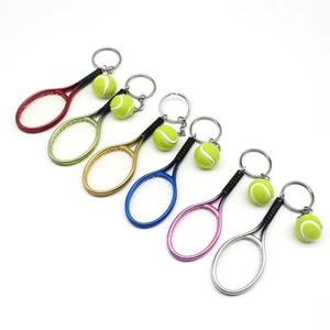 Sports Competition Tennis Racket Keychain Ball <b>Keyring</b> Key <b>Ring</b> Key Chain for Tennis Sport Souvenir Gift - Product Image 6
