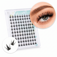 Cils entiers personnalisés, design léger, texture douce, bande transparente invisible, matériaux en fibres végétales de haute qualité, magnifiques