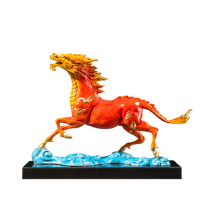 Adorno de Cobre con Forma de Dragón y Caballo, Decoración de Escritorio Feng Shui, Regalo de Año Nuevo Chino - Product Image 1