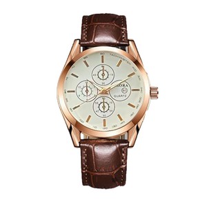 Montre mécanique pour homme, bracelet en cuir véritable, chronographe, indicateur 24 heures, boucle en acier inoxydable - Product Image 5