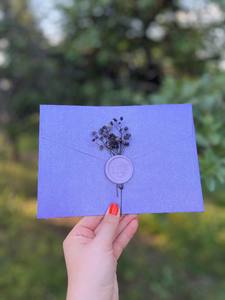 Luxe Unique Bleu Marine Doux 16 Enveloppes De Velours Pour Invitations Acrylique Quinceanera Avec Cire Sceau Faire Partie Mariage - Product Image 2